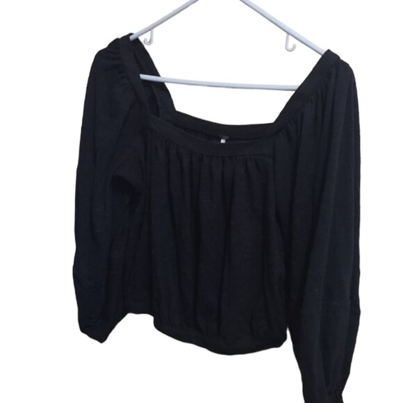Free People Sweet Goodbye Puff Sleeve Square Neckline Blouse - Picture 4 of 6